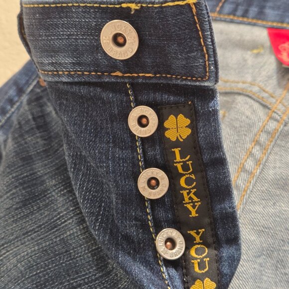 Lucky Brand Vintage Womens 6/28 Cropped Light Distressed Denim Jeans - Picture 5 of 11